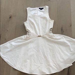 White Marciano cutout dress